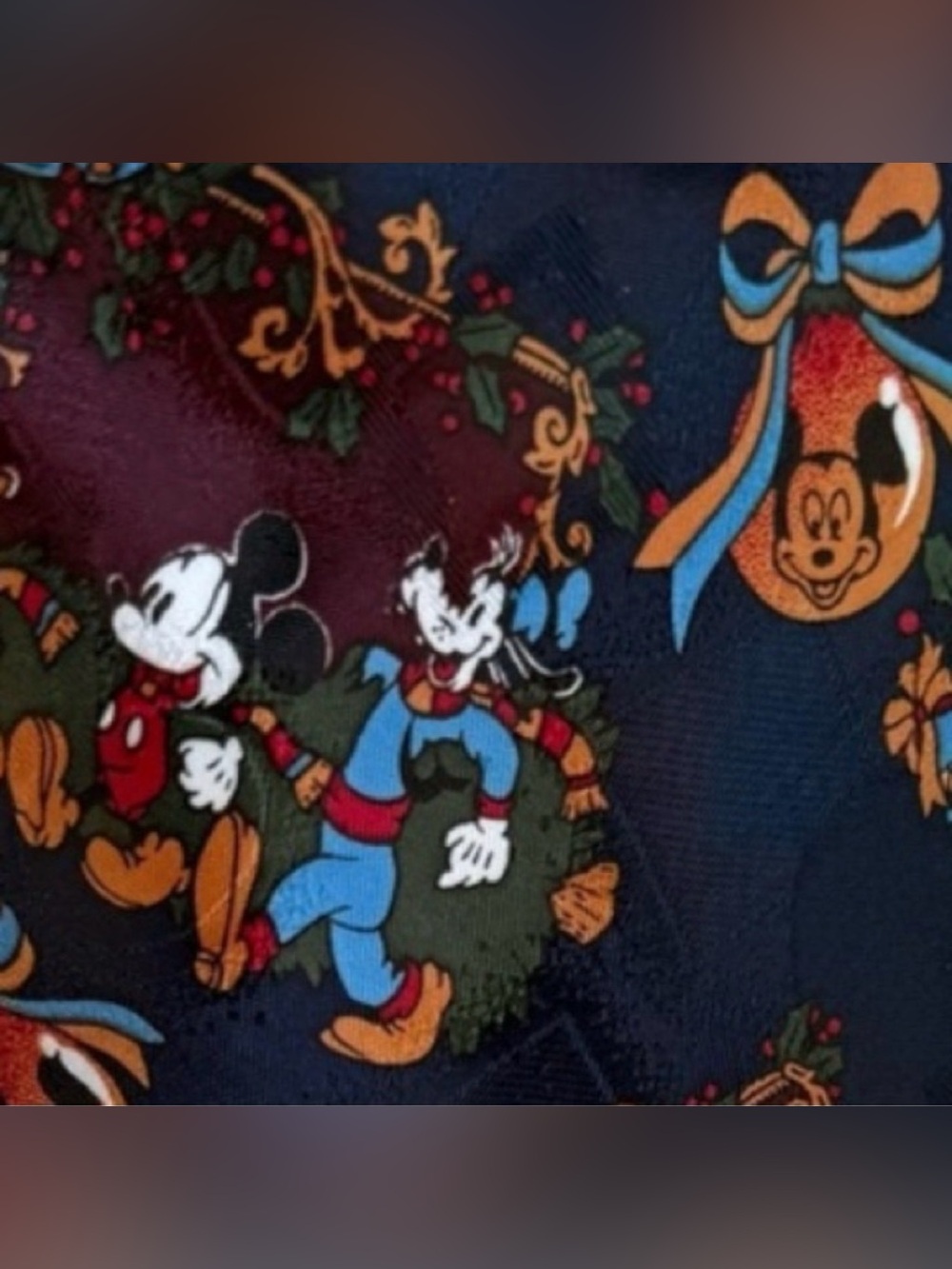 Mickey Unlimited Retro Disney Mickey Mouse Christmas Holiday Ornaments Tie